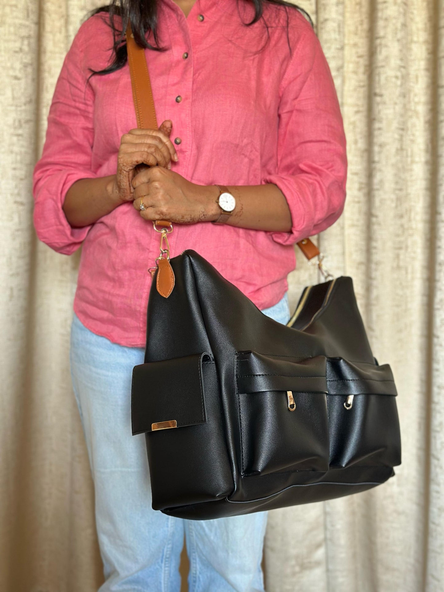 Double Zipped Handbag