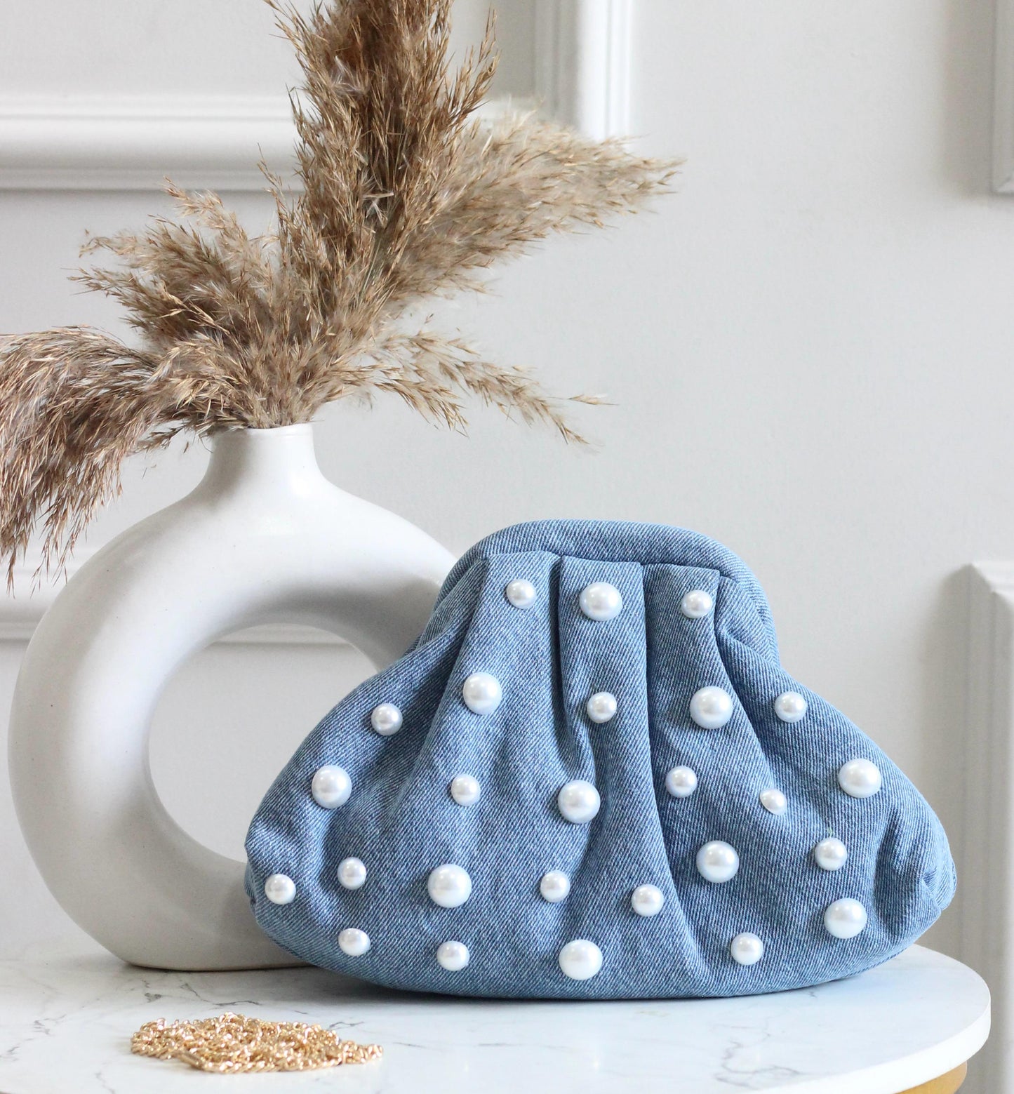Denim Batua bag