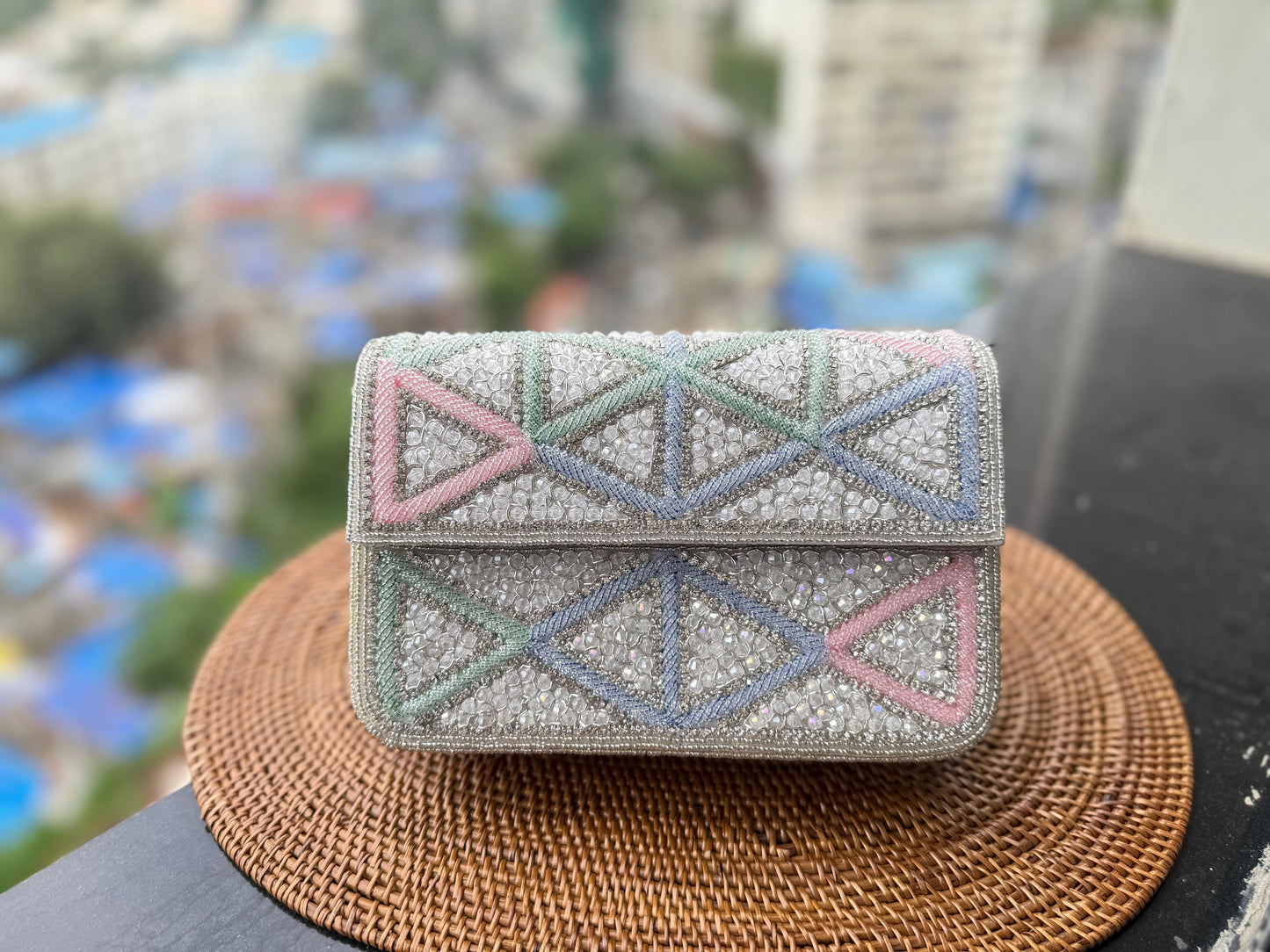Triangle work Box Clutch