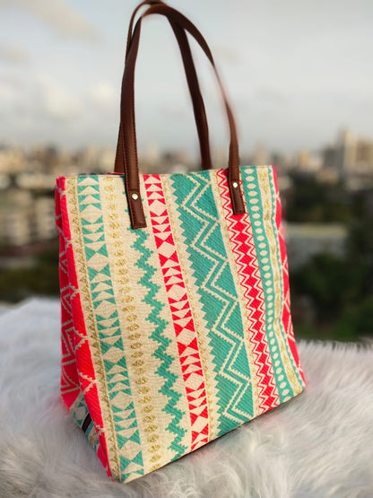 Three Partition Tote Bag