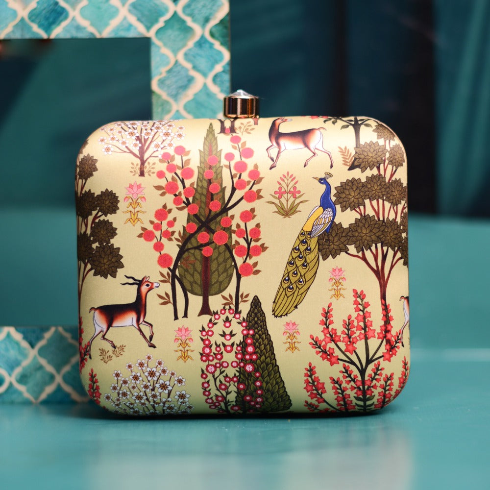 Printed Box Clutch