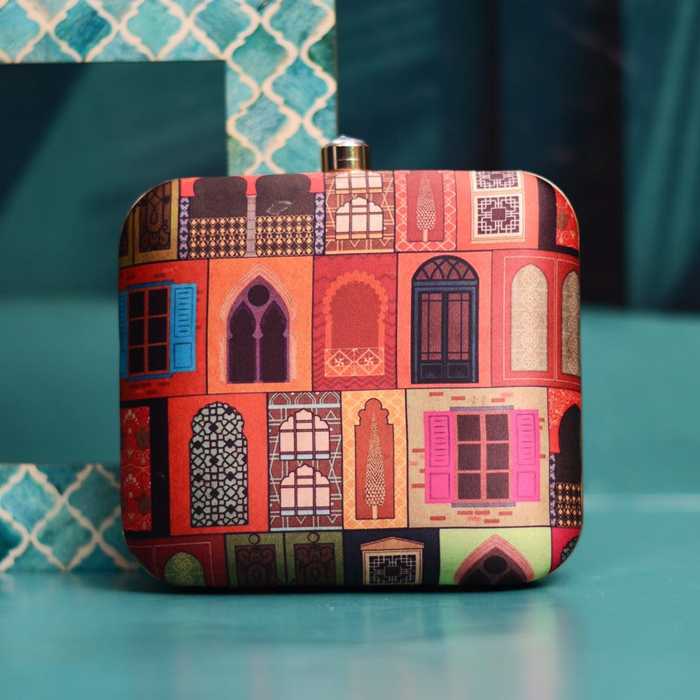 Printed Box Clutch