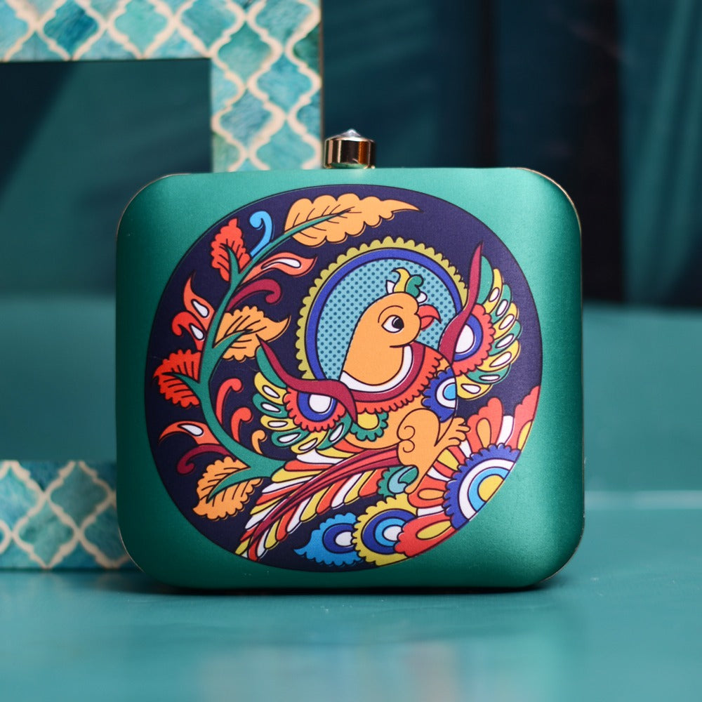 Printed Box Clutch