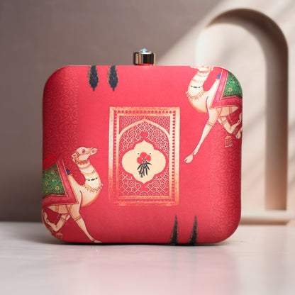 Printed Box Clutch