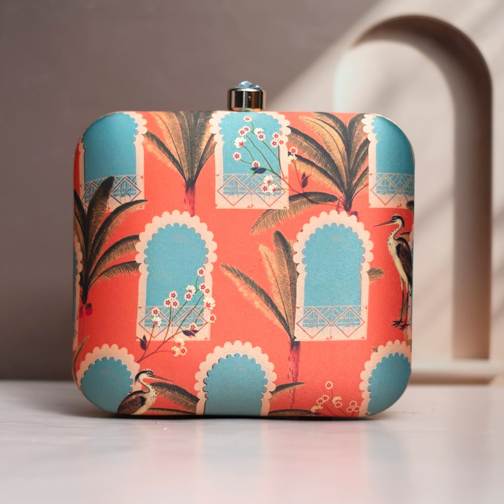 Printed Box Clutch