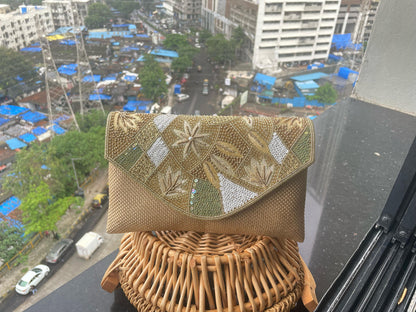 Jute Envelope Clutch