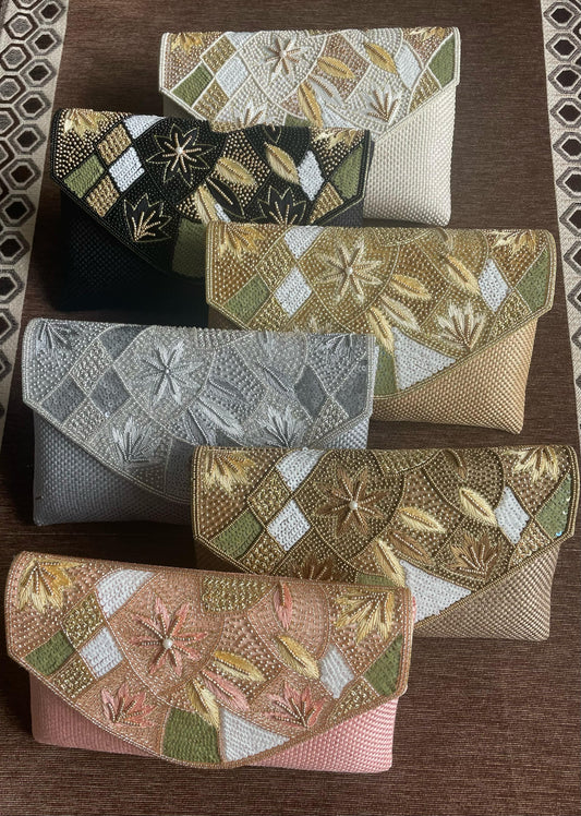 Jute Envelope Clutch