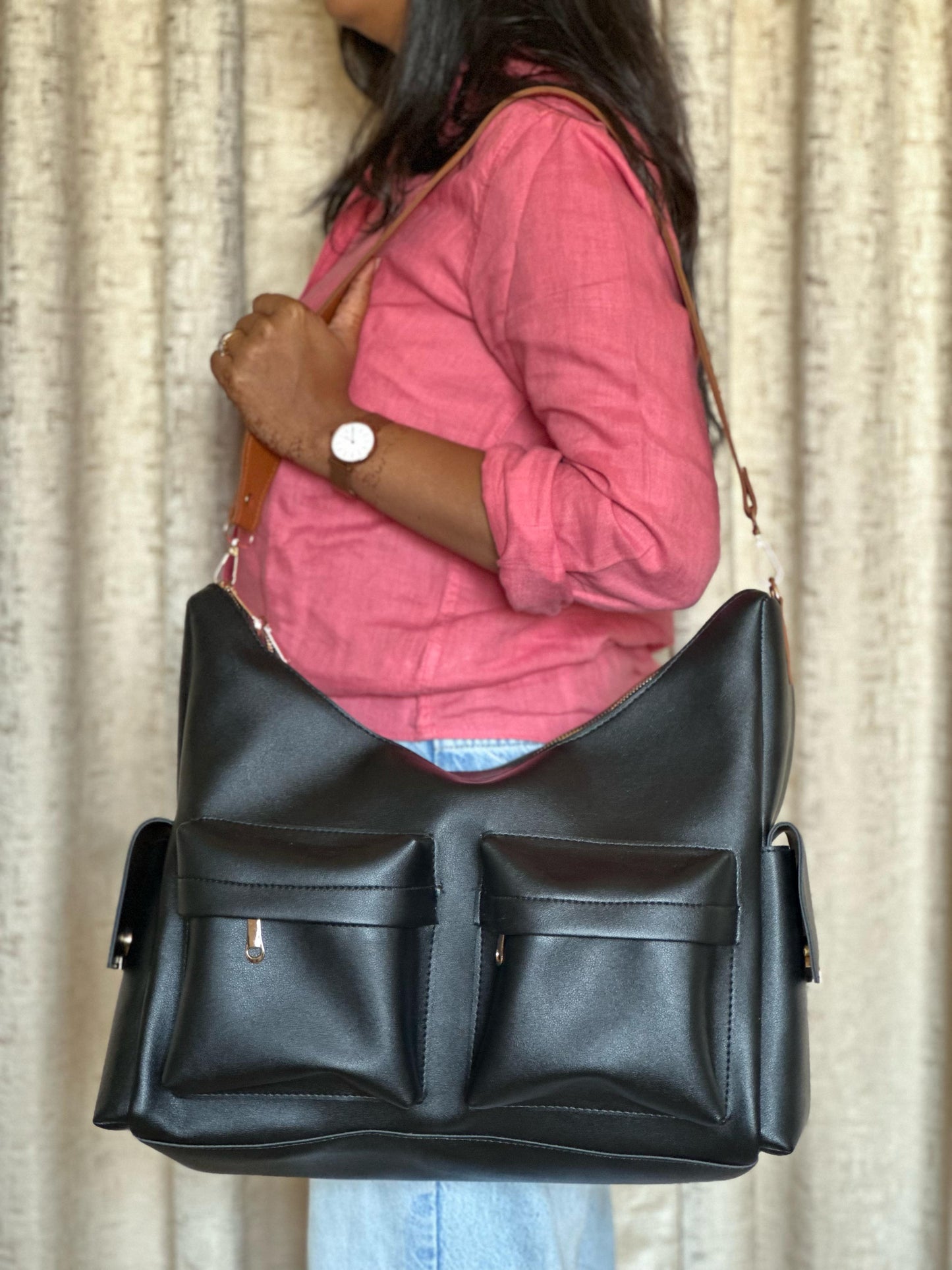 Double Zipped Handbag