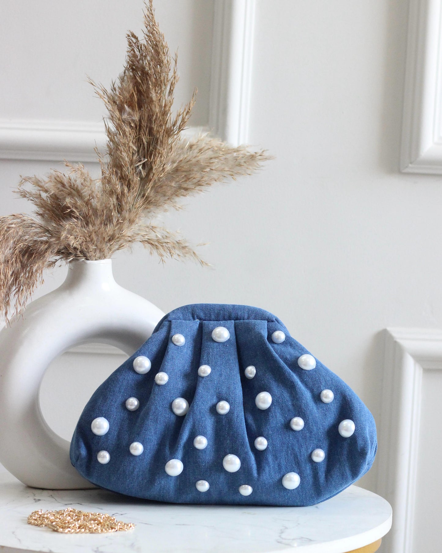 Denim Batua bag