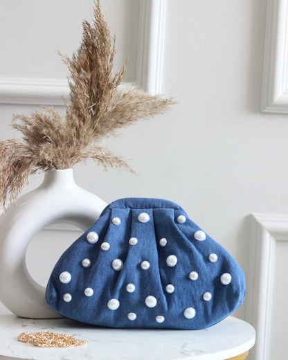 Denim Batua bag