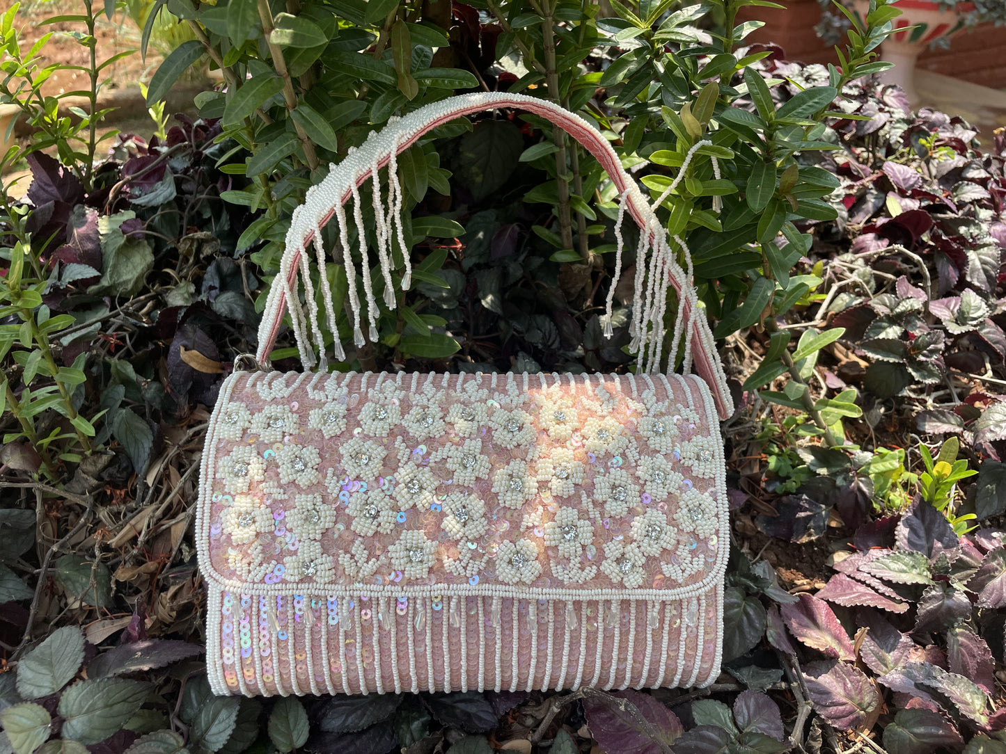 Jade Floral Clutch