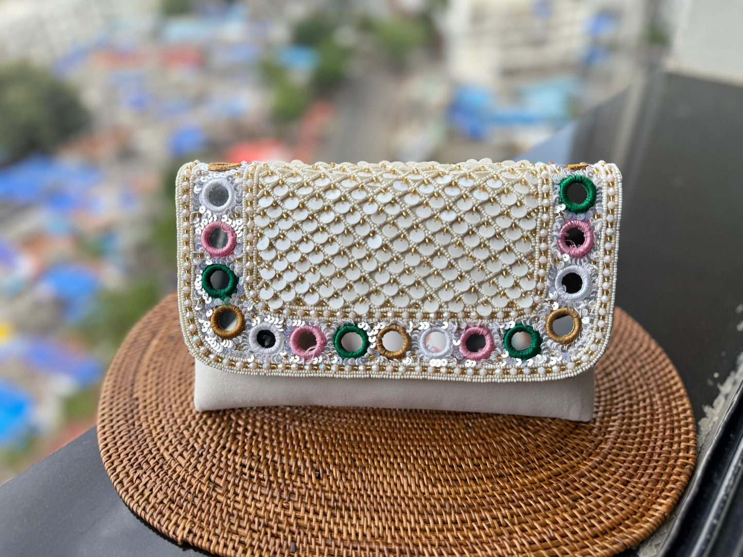 Mirror Envelope Clutch