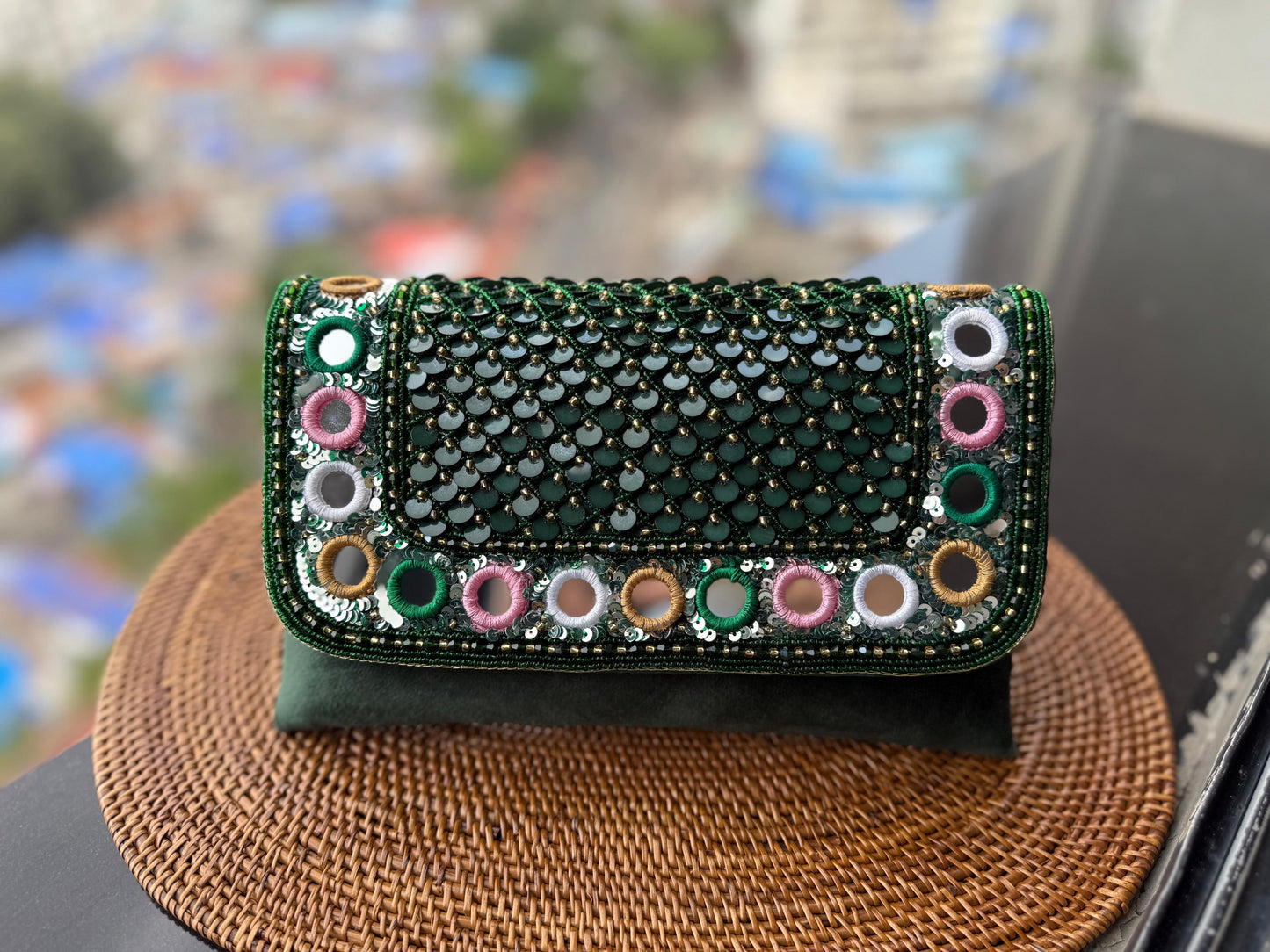 Mirror Envelope Clutch