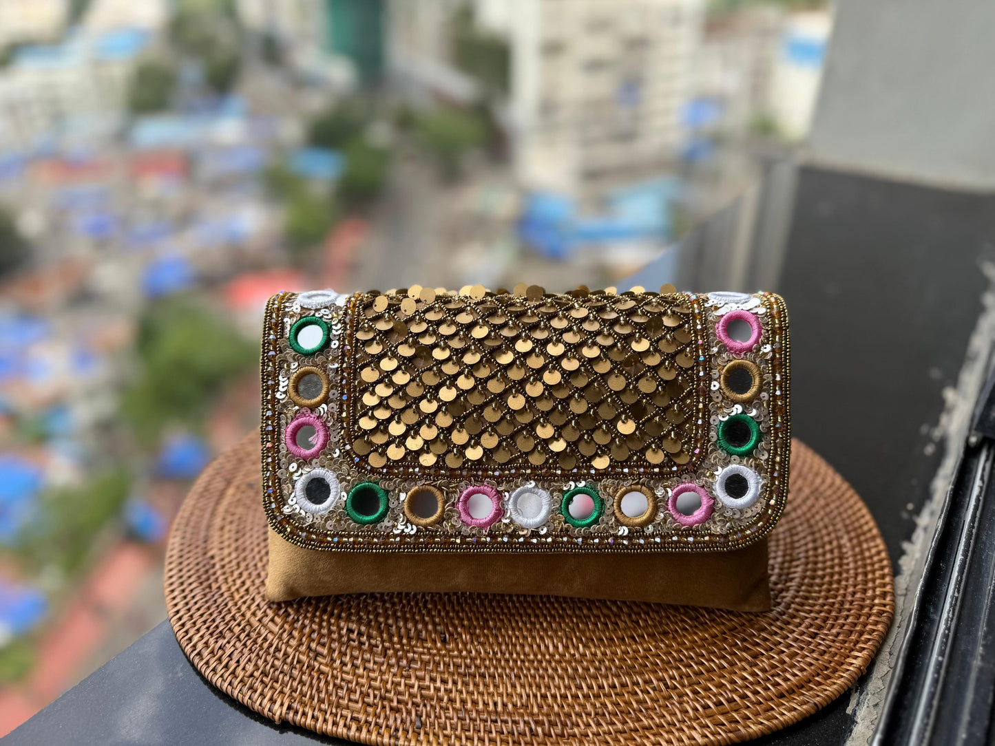 Mirror Envelope Clutch