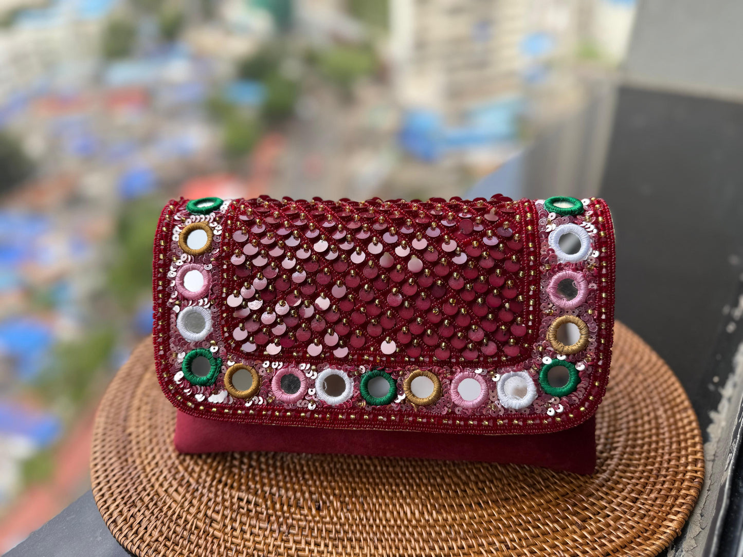 Mirror Envelope Clutch