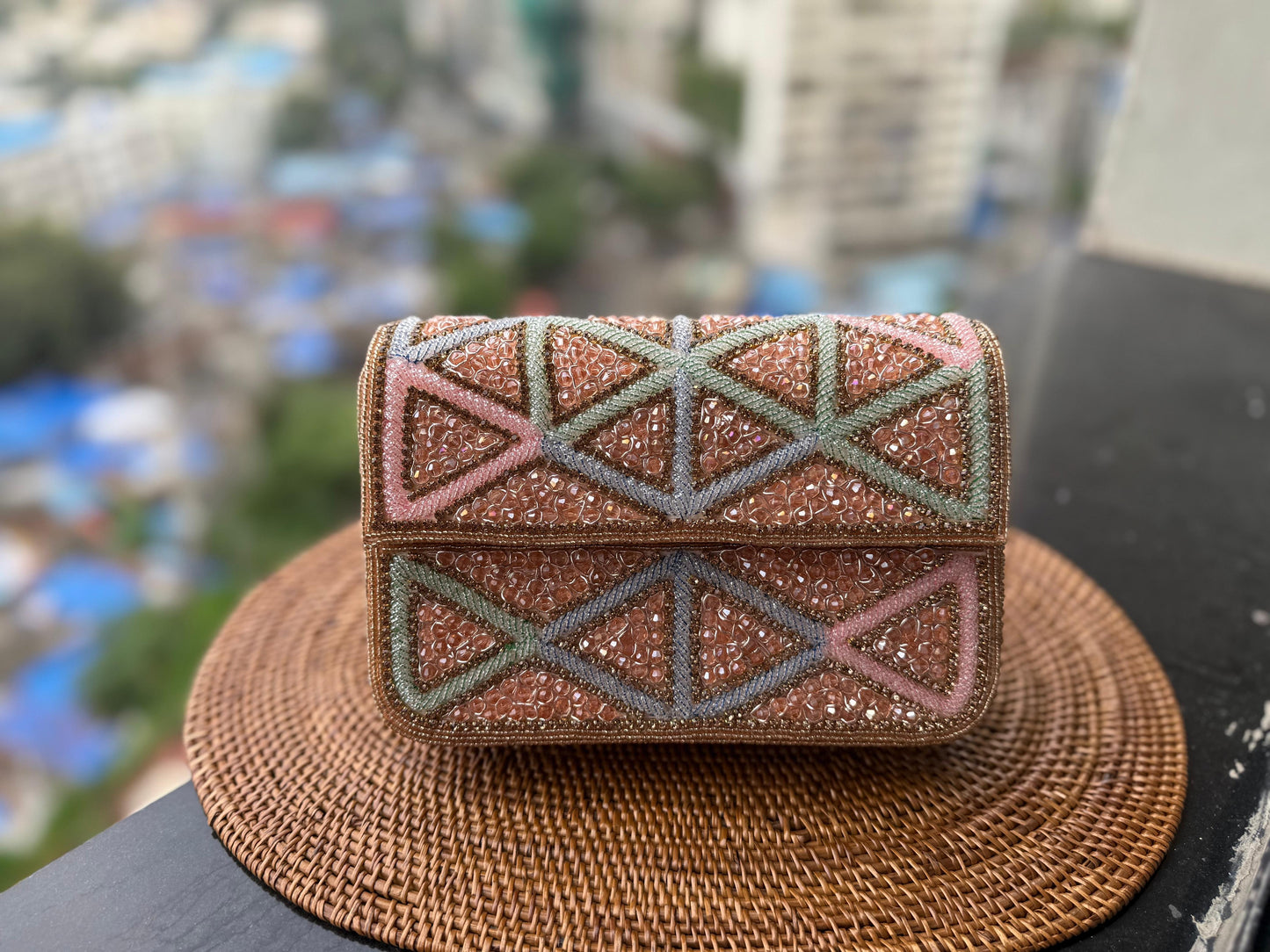 Triangle work Box Clutch