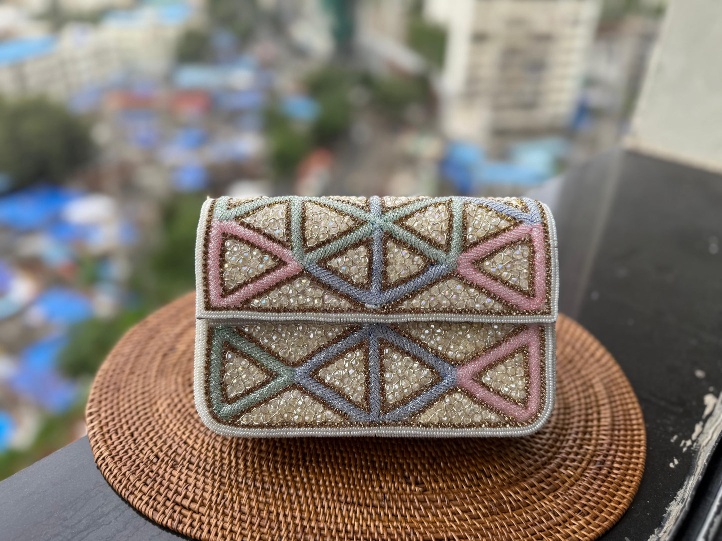 Triangle work Box Clutch
