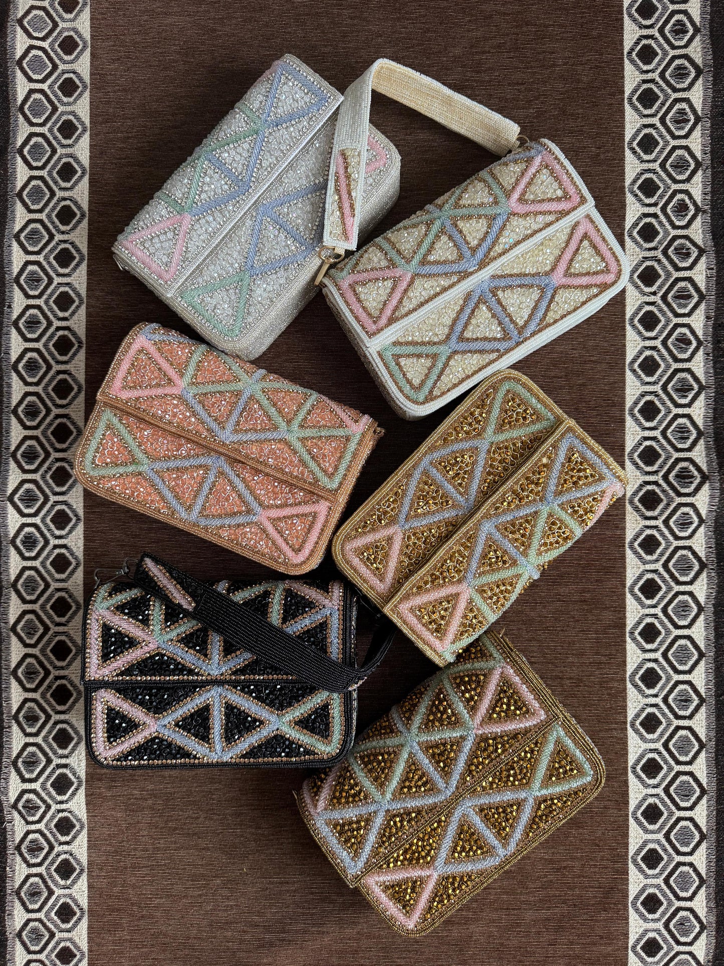Triangle work Box Clutch