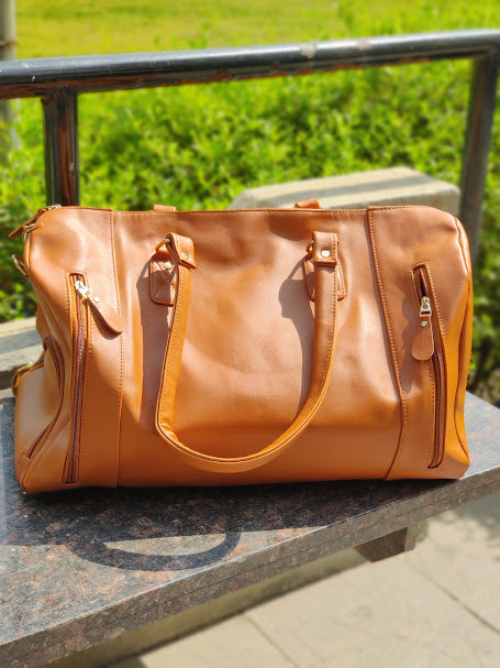 Unisex Tan Shoe Duffle