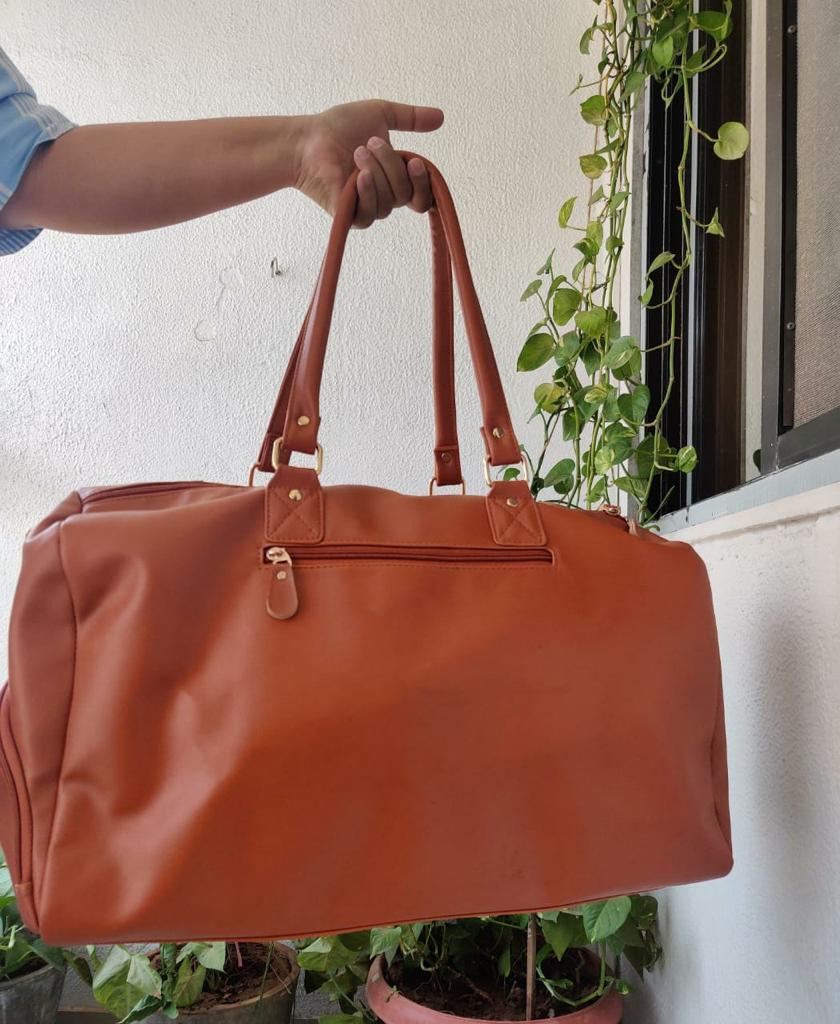 Unisex Tan Shoe Duffle