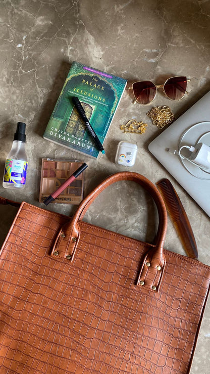 Oversized Croc Tote Bag