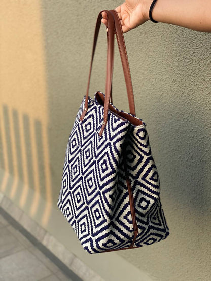 Three Partition Tote Bag