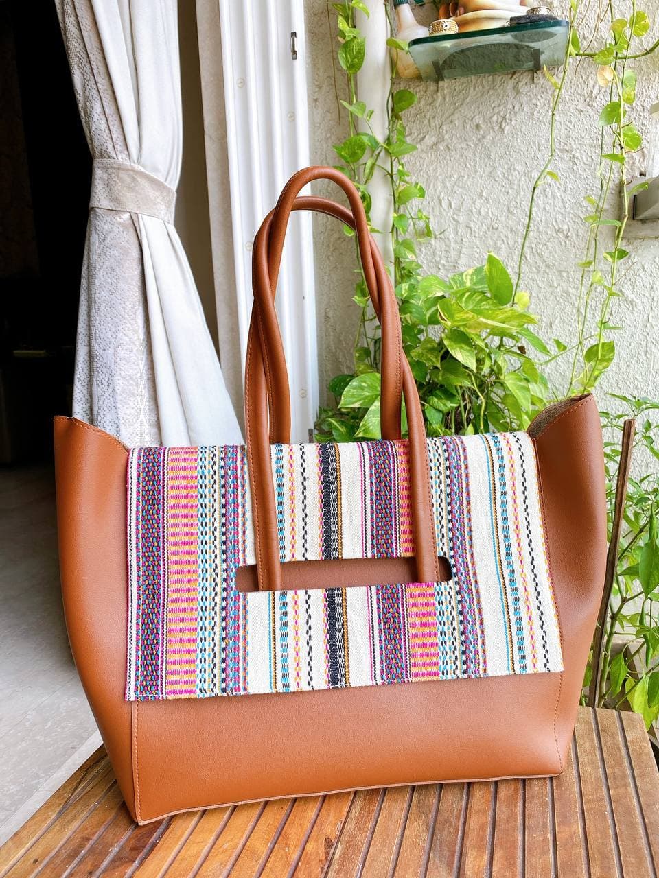 Reversible Flap Tote Bag