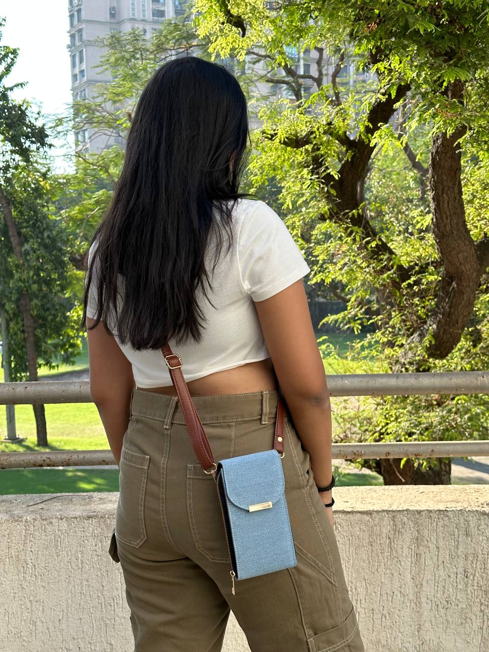 Denim Mobile Sling