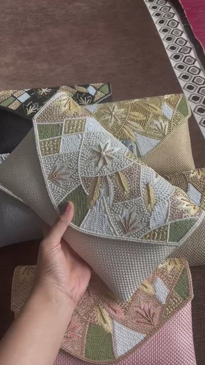 Jute Envelope Clutch