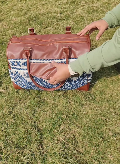 Aztec Blue Duffle