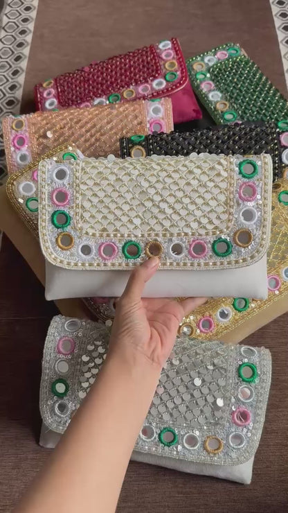 Mirror Envelope Clutch