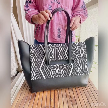 Reversible Flap Tote Bag