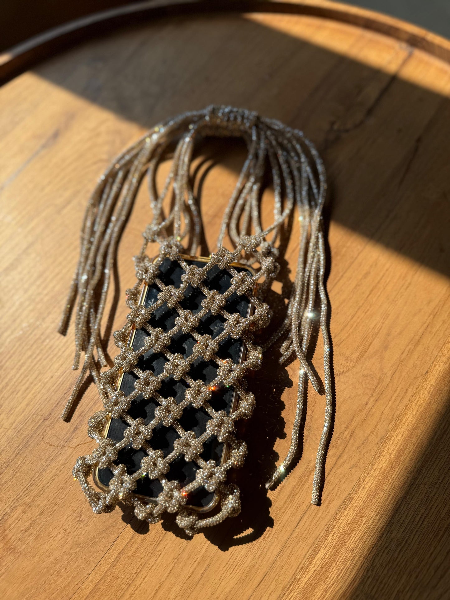 Rhinestone mobile slings