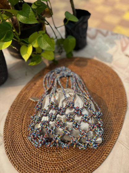 Rhinestone Mobile sling with Pouch