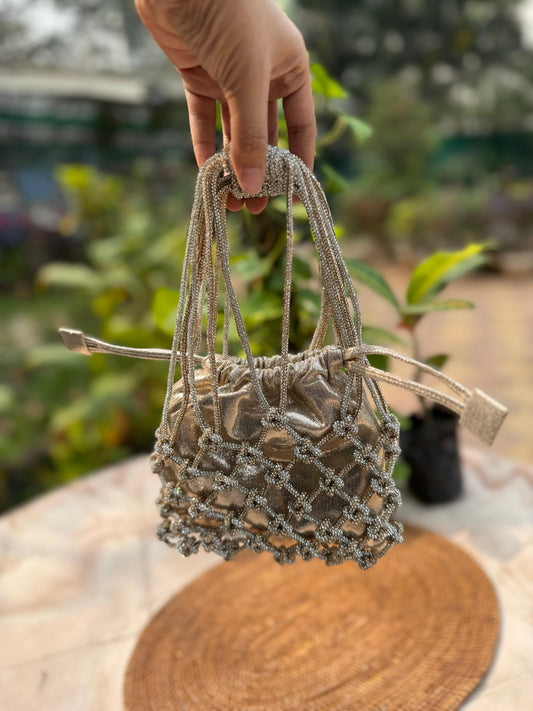 Rhinestone Mobile sling with Pouch