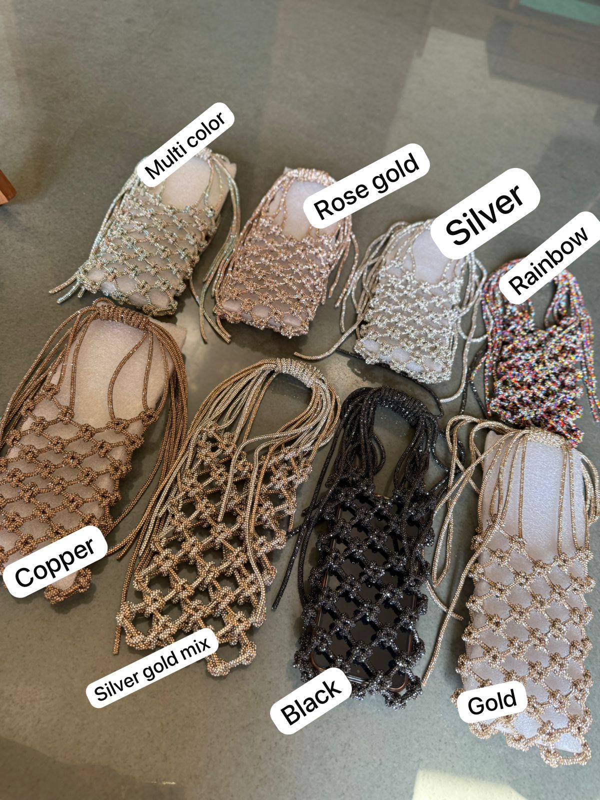 Rhinestone mobile slings