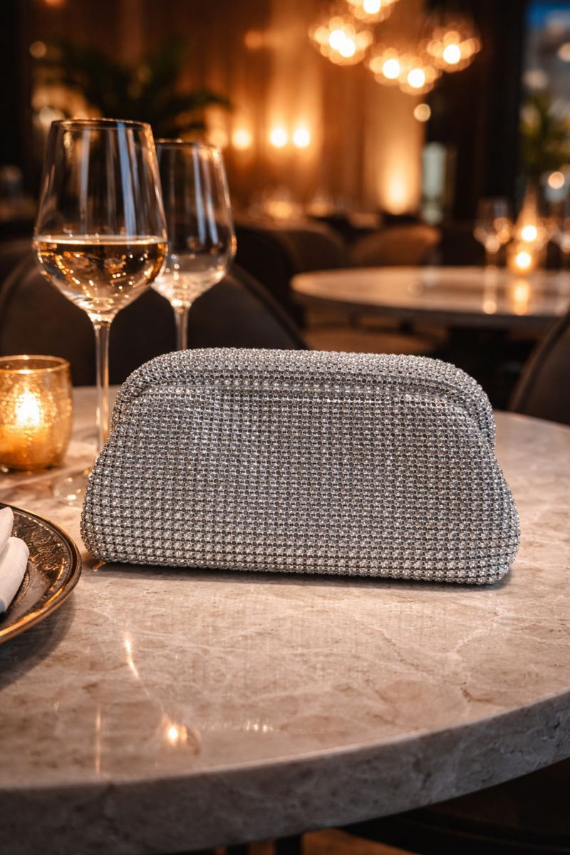Rhinestone cloud bag