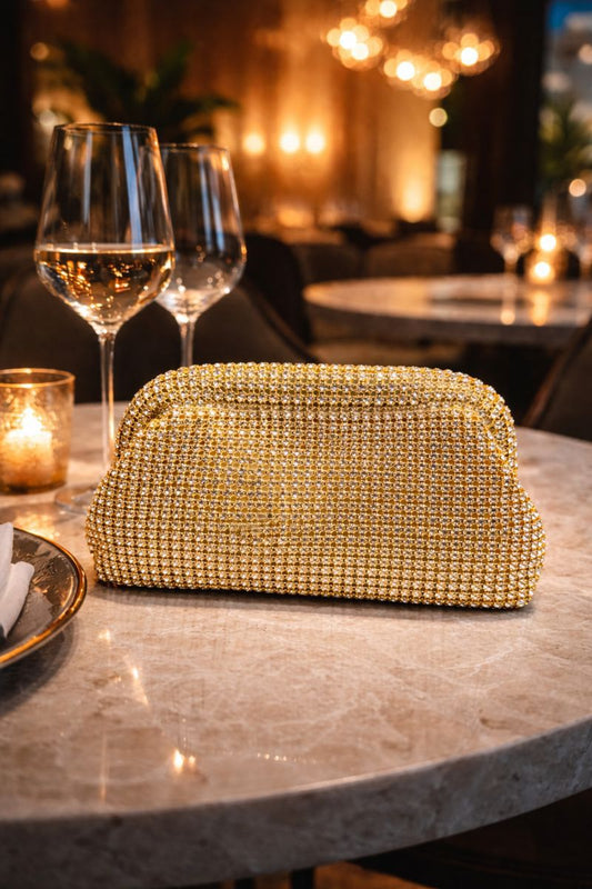 Rhinestone cloud bag